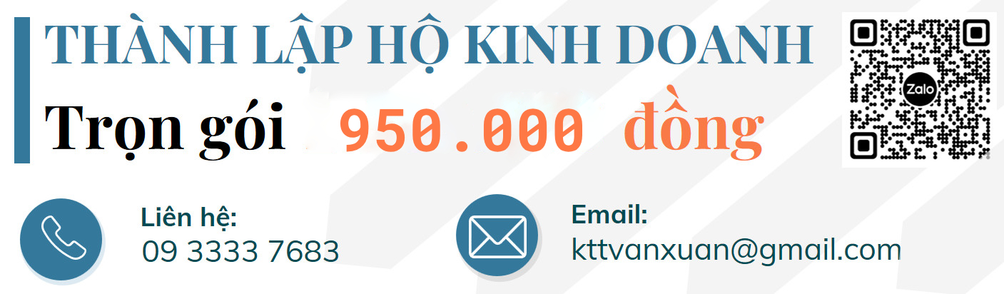 Chi Phí TƯ VẤN THÀNH LẬP DOANH NGHIỆP